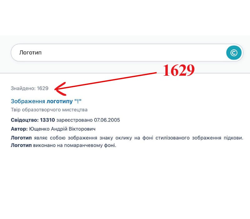 Логотип через Авторське право .
